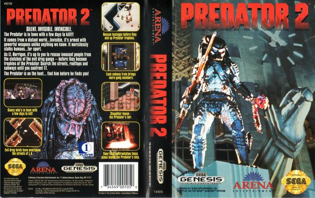 Review: Predator 2 (Sega Genesis) 1992 | ManlyMovie